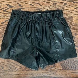 Abercrombie and Fitch Vegan Leather Shorts
